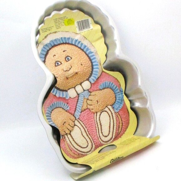 1985 Wilton Cabbage Patch Kids Preemie Cake Pan Aluminum Mold For Baking - Picture 3 of 5